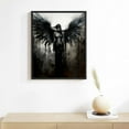 thumbnail image 2 of COMIO Angel Wall Art Black and White Angel Wings Canvas Wall Art Devil's Wings Art Print Abstract Angel Paintings on Canvas Angel Watercolor Painting Modern Black and White Pictures Print, 2 of 4