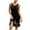 Black, variant on Cover Ups for Swimwear Women Sexy Openwork Mesh Tank Dress Beach Sleeveless Sheer Cover Up with Tassel Fringe Hem