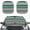 American Tribal Geometric, variant on Kuiaobaty Auto Windshield Sun Shade Marble Texture Blue Pattern Easy to Install UV Rays Sun Visor Protector Covers Car Decoration 2 Pack Fit Most Sedans SUVs Trucks