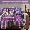 thumbnail image 2 of Aunt Gifts, Auntie Gift Ideas, Gifts for Aunt from Niece/Nephew, Auntie Birthday Gift, Soft Throw Blankets, 2 of 7