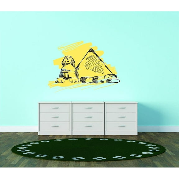 Custom Wall Decal Pyramid Egypt 20x26