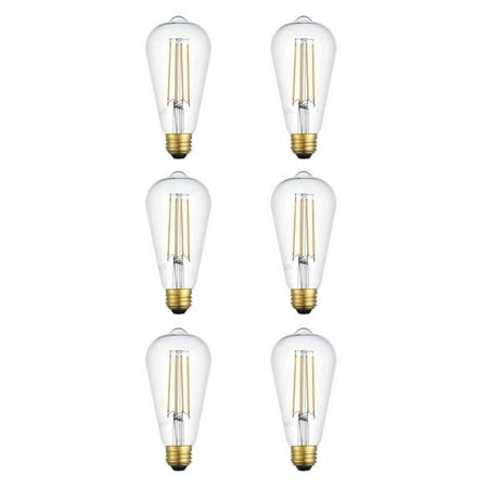 

LED 3000K Filament ST18 Light Bulb - Set of 6