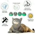 thumbnail image 4 of 4 Pieces Catnip Wall Balls For Indoor Cats Rotatable Self-adhesive Catnip Edible Licking Balls, 4 of 5
