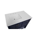 thumbnail image 6 of Lakeshore 36" Bathroom Vanity with Royal Blue Cabinet and Engineered White Top, 6 of 6