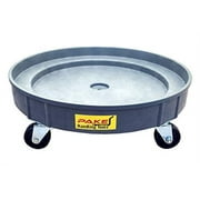 Pake Handling Tools 30 Gallon and 55 Gallon Drum Dolly - Durable Heavy Duty Plastic Drum Cart 900 lb. Capacity