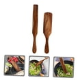 thumbnail image 4 of IFANLANDOR Ensemble de 2 Spatules en Bois pour Wok Marron Résistant à la Chaleur pour Restaurant, 4 of 7