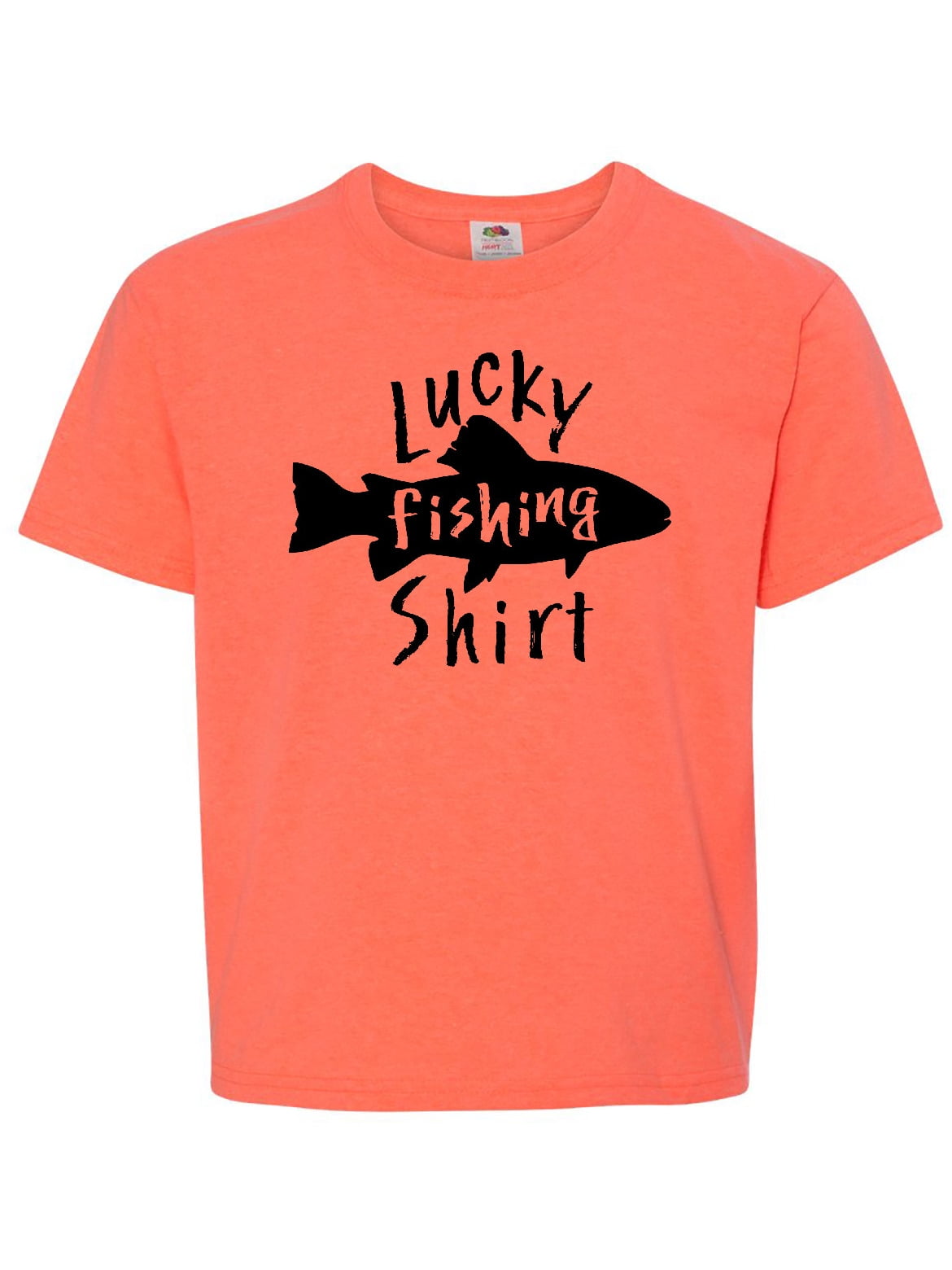 INKtastic Lucky Fishing Shirt fish Youth TShirt
