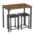 thumbnail image 1 of Giantex 3 Pieces Dining Table Set, Modern Bar Table Set w/2 Bar Stools, Counter Height Table Set for Living Room Restaurant, 1 of 5
