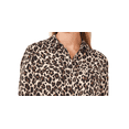 thumbnail image 2 of Vince Camuto Women's Roll Tab Animal Print Button Up Shirt Black Size Large, 2 of 3