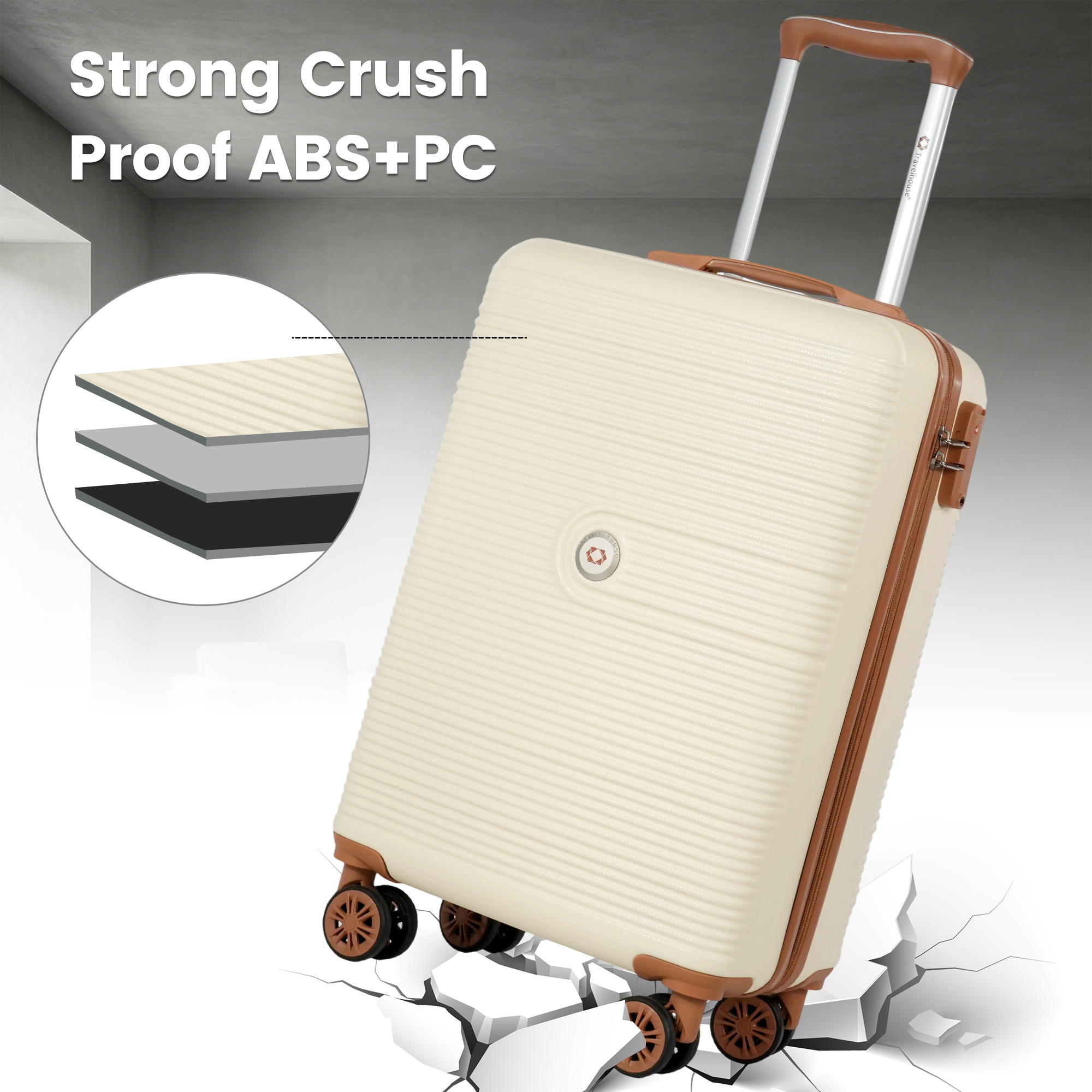 Travelhouse 3-Piece Hardside Carry-On Luggage Set photo 2