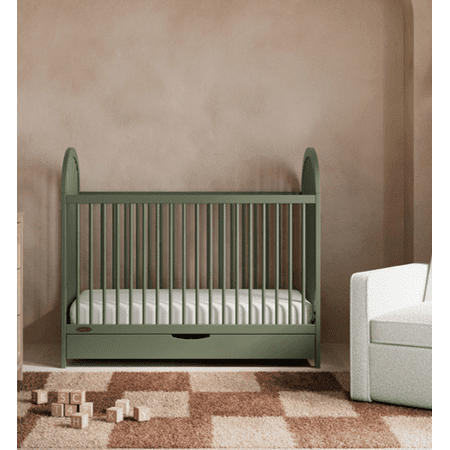Graco Olivia 3-In-1 Convertible Baby Crib with Drawer Olive