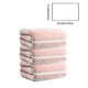 thumbnail image 3 of Pack de 3 toallas de baño – Toallas grandes de poliéster suave y absorbente de 13,3"x30" azul, rosa, gris, multicolor • Secado rápido y duradero para baño, gimnasio, spa, cuidado del cabello, belleza, 3 of 9