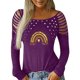 thumbnail image 1 of Blusa de manga larga con estampado de día de San Valentín y hombros descubiertos para mujer Pompotops  gfhjh17965, 1 of 7