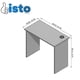 thumbnail image 4 of Escritorio Oficina Estudiantil isto para ti Chocolate Home Office Material MDP, 4 of 7