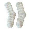 thumbnail image 2 of Hamky Crew Socks for Women,Fuzzy Socks,Warm Christmas Fashion Windproof Printing Mid Tube Socks Long Tube Cotton,Fluffy Socks,Ankle Socks White, 2 of 5