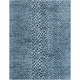 thumbnail image 2 of Unique Loom Kamala Washable Collection Area Rug - Animal print (9'  x 12' Rectangle Navy Blue/Ivory), 2 of 9