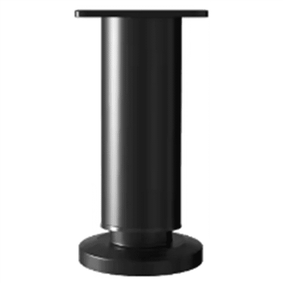 Adjustable Height Furniture Support Legs for Bed Frame for Bed/Sofa/Cabinet/Couch/Table Black 12-18cm,1 x supporting leg 4 x screws 1 x cover plate,Black