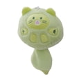 thumbnail image 1 of Colgante de muñeco de peluche de gato, adorno decorativo para mochila de dibujos animados, amuleto para bolso verde, 1 of 9