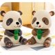 thumbnail image 3 of Lindo muñeco de peluche de panda, muñeco de panda de bambú con dibujos animados, muñeco de peluche, almohada de panda, juguete de peluche, regalo de cumpleaños, marrón, 30 cm, 3 of 5