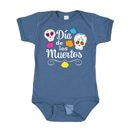 

Inktastic Día De Los Muertos- Day of the Dead Sugar Skulls Gift Baby Boy or Baby Girl Bodysuit
