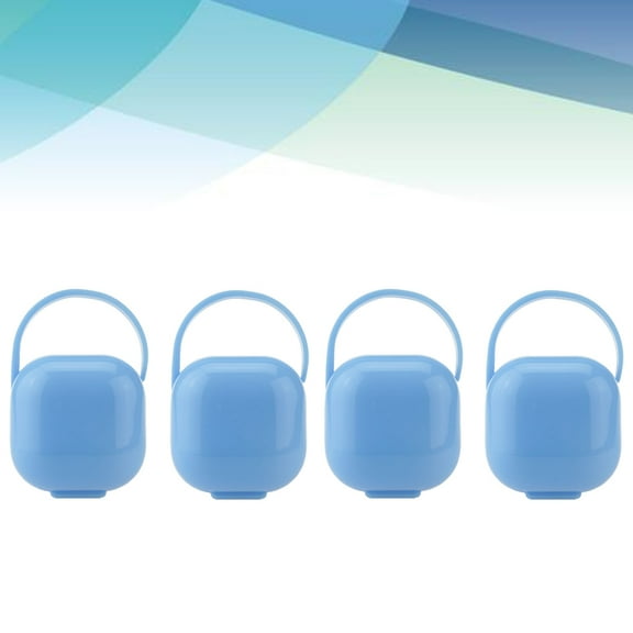 FELTECHELECTR 4Pcs Pacifier Container for Travel Pacifier Storage Box for Infants