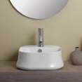 thumbnail image 2 of Whitehaus B-SH07 Britannia 16 3/4" Square Vitreous China Vessel Bathroom Sink - White, 2 of 4