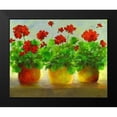 thumbnail image 2 of Finch, Sheila 24x20 Black Modern Framed Museum Art Print Titled - Geraniums III, 2 of 5