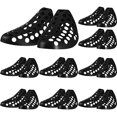 thumbnail image 1 of Kunmingshisd Toys 10 pares de hormas de plástico grandes para zapatillas de deporte, hormas aireadas para zapatos y botas, color negro, 1 of 4