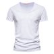 thumbnail image 1 of Camiseta informal de manga corta con cuello en V para hombre: poliéster, fácil de combinar con pantalones, para uso diario, tallas S-XXXXXL., 1 of 3