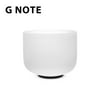 TOPFUND G Note Crystal Singing Bowl Throat Chakra 8 inch with Heavy Duty Carrying Case and Crystal Bowl Mallet Suede Striker