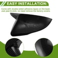 thumbnail image 4 of Reemplazo de tapa de espejo lateral izquierdo y derecho ABS negro para Kia para Optima/K5 2016-2020 Ox Horn Mirror Guard Cover, 4 of 7