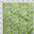 thumbnail image 2 of oneOone Cotton Jersey Light Green Fabric Mandala & Floral Sewing Material Print Fabric By The Yard 58 Inch Wide, 2 of 4
