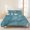 Teal Blue, variant on 3 Pieces Queen Quilt Set,Mint Green Marble Fluid Art Soft Bedding Sets with 1 Quilt & 2 Pillow Shams,Modern Abstract Turquoise Summer Bedspread Lightweight Coverlet Comforter for All Season