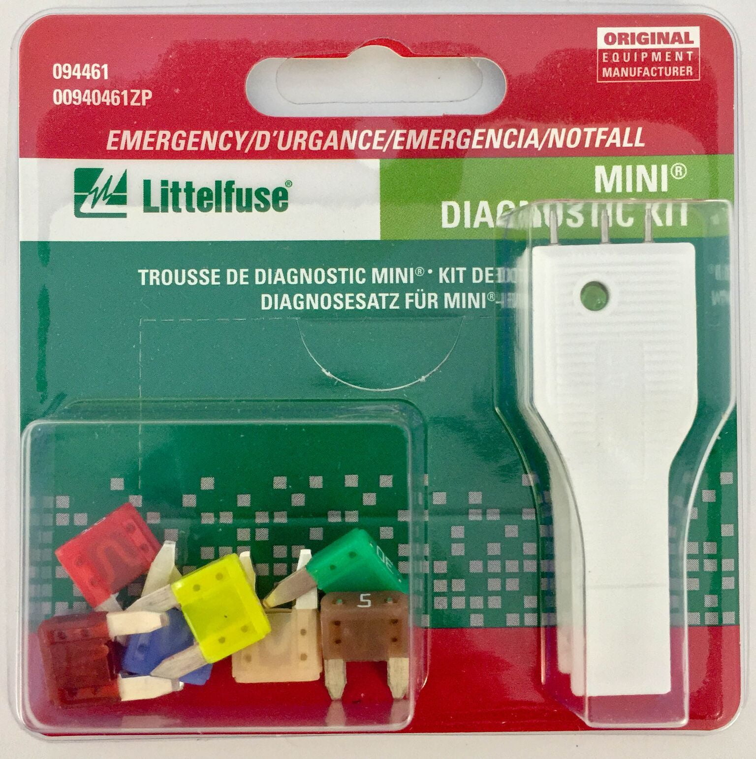 Littelfuse Inc. 00940461ZP Fuse Assortment Mini Blade Fuse; With One 3 ...
