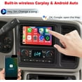 thumbnail image 6 of Zcargel 7″ Android 13 Double Din Car Stereo Radio, Carplay Screen for Car with CarPlay & Android Auto, GPS Navigation-WiFi-Bluetooth, DSP+RDS Audio + AHD Backup Camera, for GMC Sierra 2007-2013, 6 of 10