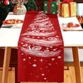 thumbnail image 2 of SLYNSHome Christmas Snowflake Table Runner,Green 33x183 cm Red Winter Table Flag, Festive Holiday Cloth for Dining Table Kitchen Home Decor, 2 of 5