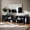 Black, variant on Topcobe 3 Pieces Adjustable TV Stand for TVs up to 65" with Shelves, Corner Cabinet, TV Furniture for Living Room, Black