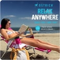 thumbnail image 3 of Ostrich The Deluxe 3N1 Lightweight Outdoor Beach Lounge Chair with Footrest, Pink, 3 of 12