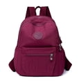 thumbnail image 2 of Faraee Laptop Backpack Purse for Women Leather Mini Bookbag Work Travel Top Handle Satchel Hot Pink, 2 of 4