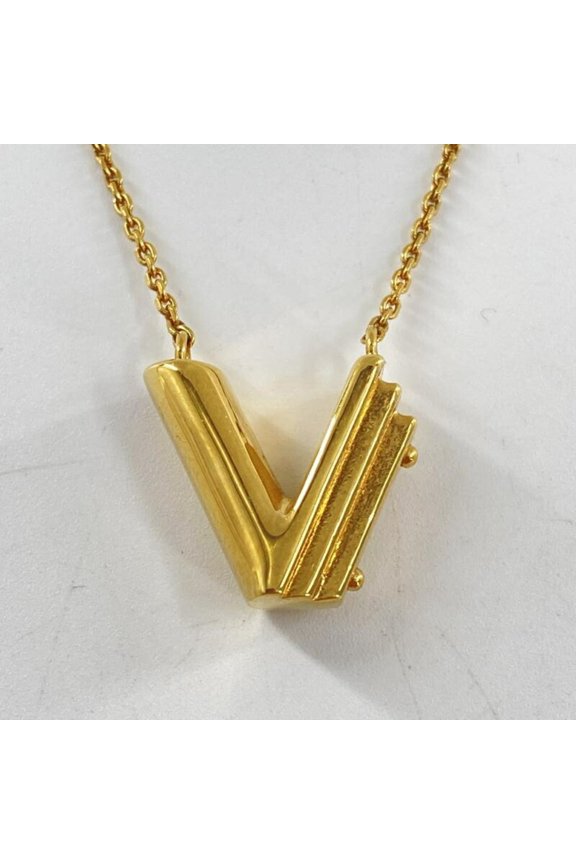 Pre-Owned LOUIS VUITTON LV&ME V Necklace M61077 Gold Color Louis Vuitton GP