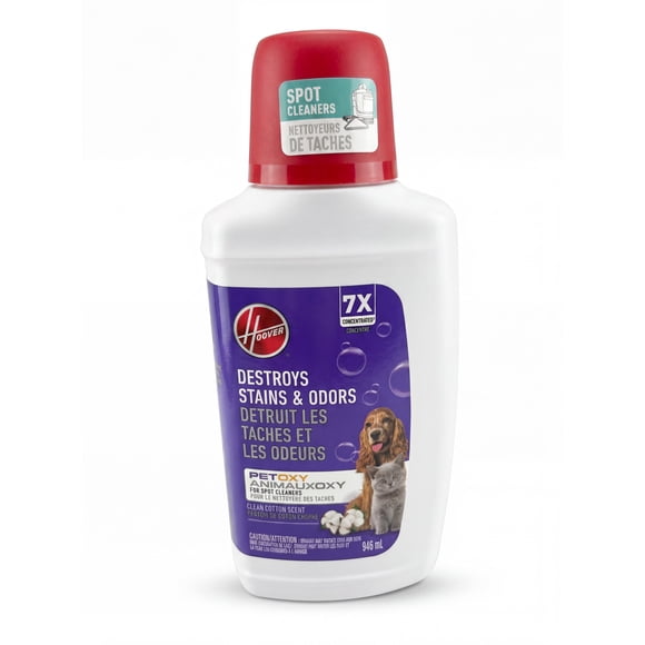 Hoover 32 oz Oxy Pet Carpet and Upholstery Cleaning Solution, Eliminate Urine Stains & Odours PDC