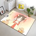 thumbnail image 1 of Doce animales del zodiaco chino pintura alfombra sala de estar área grande negro suave Boho decoración del hogar160x200cm (62x78 pulgadas)160x200cm (62x78 pulgadas) zhangmengya unisex, 1 of 2
