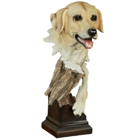 Thankful Pup Sculpture Golden Yellow