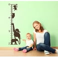 thumbnail image 3 of Zoo Animals Growth Chart Vinyl Decals Children Room Wall Sticker Art, 11x37-Inch Chocolate Brown, 3 of 6