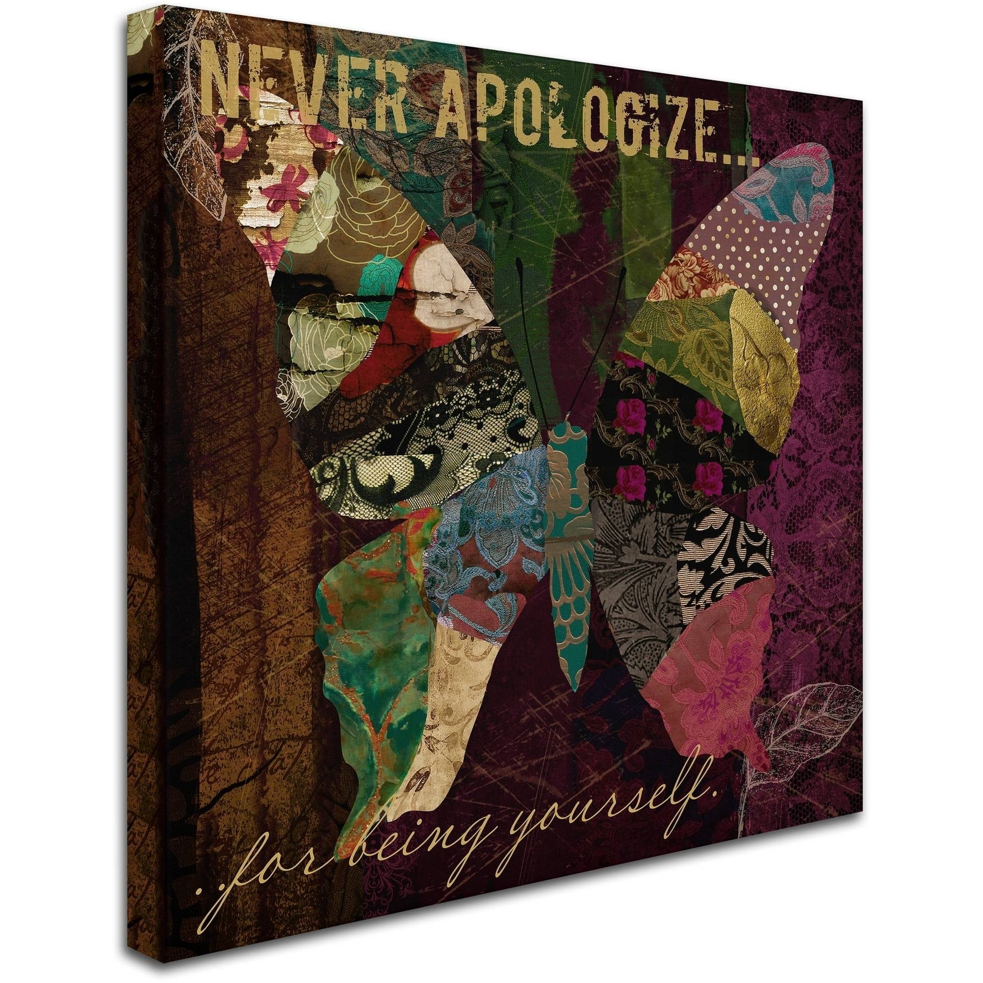 Trademark Fine Art "Winging It IV" Canvas Art by Color Bakery