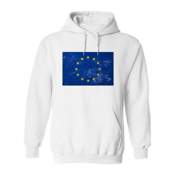 European Union Flag Design Hoodie Women -Image by Shutterstock, Female Small