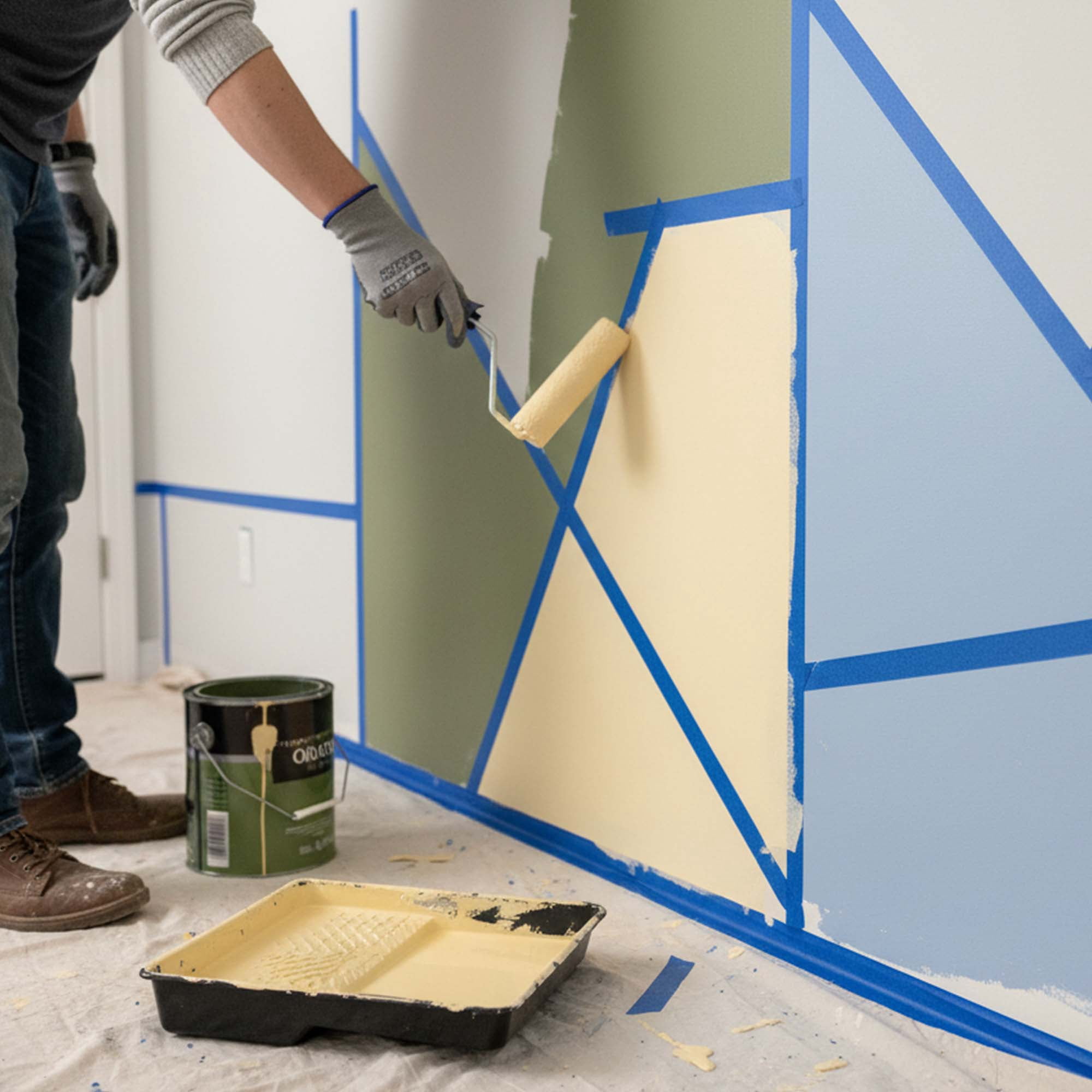 BAZIC Products Blue Painters Tape 0.94 Inches x 30 Yards, 36 Rolls, Blue Masking Tape Paint Tapes Easy Removal No Residue
