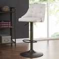 thumbnail image 3 of WHI AIR LIFT STOOL, SET OF 2, FABRIC/METAL, BEIGE, 3 of 6