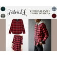 thumbnail image 6 of FabricLA Soft Flannel Fabric | 60 Inches Wide | 100% Cotton for Baby Blankets, Pajamas, Shirts, Crafts - Red & Black, 6 of 7