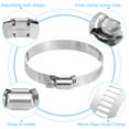 thumbnail image 4 of 6 Pack Hose Clamp, 2" to 3" Adjustable Stainless Steel Worm Gear Hose Clamps, 4 of 7